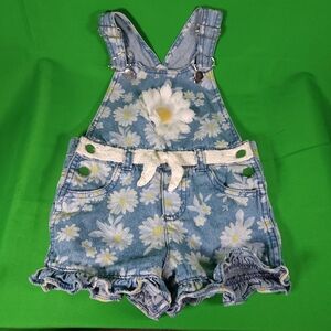 NWOT Floral Denim Overall Shorts for Kids 3T Bundle And SAVE‼️